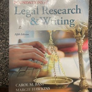 Foundations of Legal Research and Writing Fifth Edition